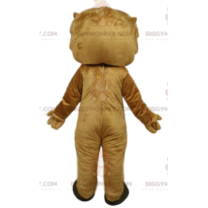 BIGGYMONKEY™ mascot costume of lion with beautiful blue eyes.