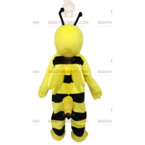 Costume de mascotte BIGGYMONKEY™ d'abeille noir et jaune très