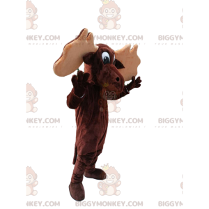 Traje de mascote Caribou BIGGYMONKEY™. fantasia de caribu –