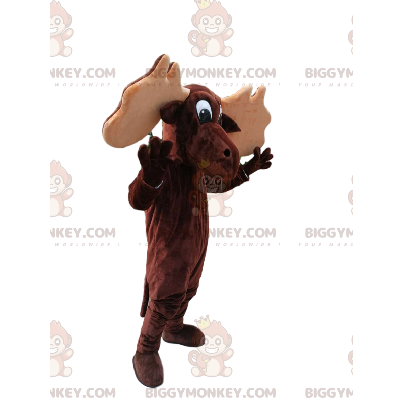 Costume da mascotte Caribou BIGGYMONKEY™. costume caribù -