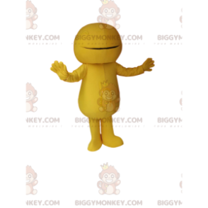 Costume de mascotte BIGGYMONKEY™ de bonhomme jaune. Costume de