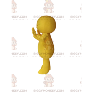Traje da mascote do homem amarelo BIGGYMONKEY™. fantasia de