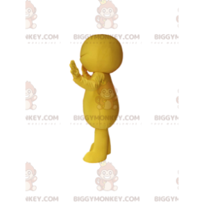 Costume de mascotte BIGGYMONKEY™ de bonhomme jaune. Costume de