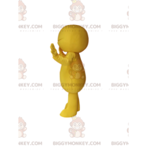 Traje da mascote do homem amarelo BIGGYMONKEY™. fantasia de