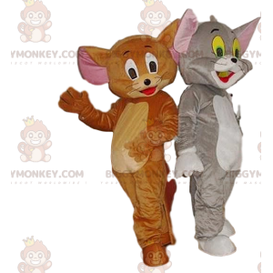 Dupla de fantasias de mascote BIGGYMONKEY™ de Tom & Jerry.