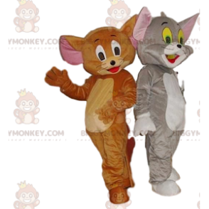 Dupla de fantasias de mascote BIGGYMONKEY™ de Tom & Jerry.