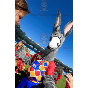 BIGGYMONKEY™ Mascot Costume Gray Donkey With Big Ears –
