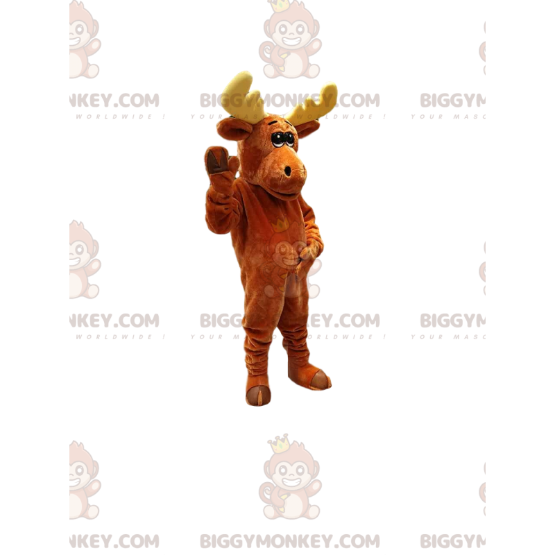 Brown Caribou BIGGYMONKEY™ Mascot Costume. caribou costume -