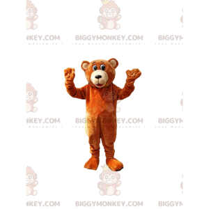 Brown Bear BIGGYMONKEY™ maskottiasu. ruskea karhu puku -