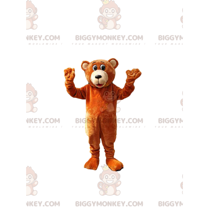 Brun björn BIGGYMONKEY™ maskotdräkt. brunbjörnsdräkt -