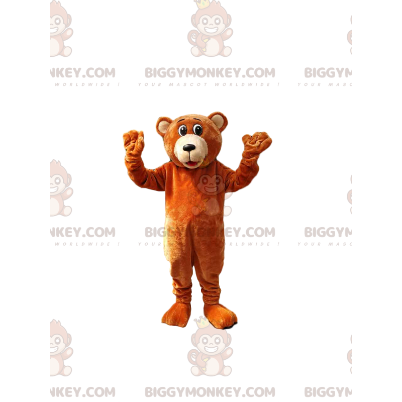 Costume da mascotte dell'orso bruno BIGGYMONKEY™. costume da