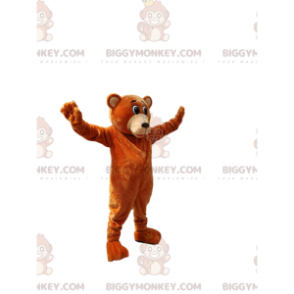 Costume da mascotte dell'orso bruno BIGGYMONKEY™. costume da