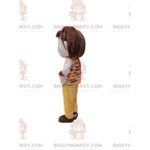 BIGGYMONKEY™-mascottekostuum voor jongens met outfit in