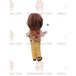 Boy's BIGGYMONKEY™ mascot costume with prehistoric style