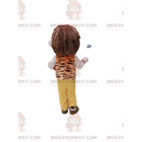 Traje de mascote BIGGYMONKEY™ para menino com roupa de estilo