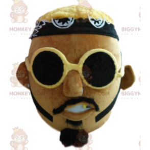 Urban Style Man BIGGYMONKEY™ mascottekostuum met zonnebril -