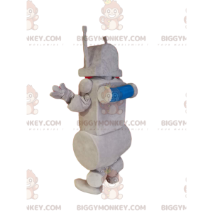 Disfraz de mascota robot gris sonriente BIGGYMONKEY™. disfraz