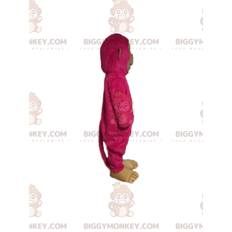 Costume da mascotte BIGGYMONKEY™ scimmia fucsia. Costume da