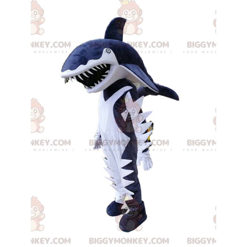Oszałamiający kostium maskotki niebiesko-białego rekina