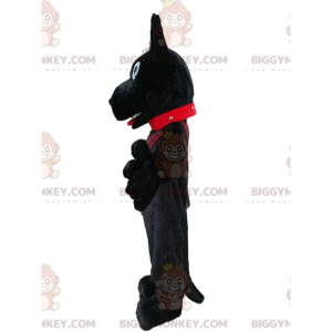 Black Dog BIGGYMONKEY™ Mascot Costume with Scottish Style Cap -