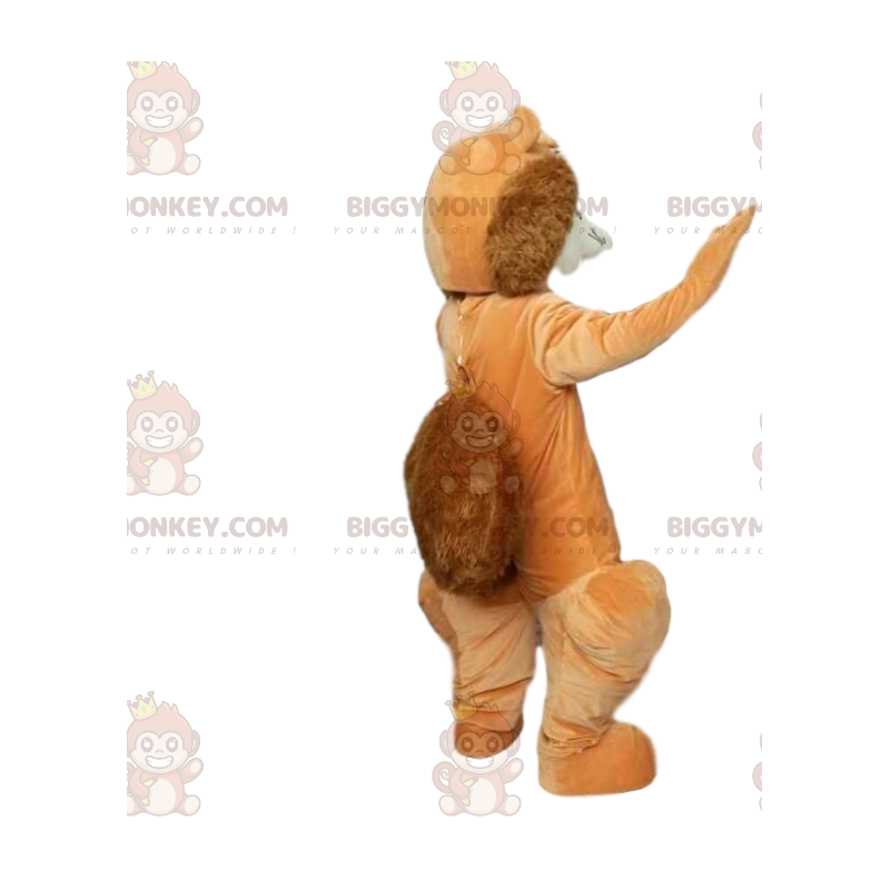 Costume de mascotte BIGGYMONKEY™ d'écureuil super enthousiaste.