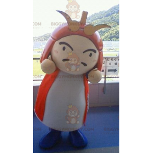 Aziatisch karakter Samurai BIGGYMONKEY™ mascottekostuum -