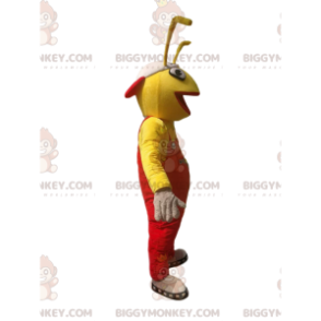 BIGGYMONKEY™ Costume da mascotte di formica gialla in tuta