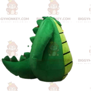 Tête de Costume de mascotte BIGGYMONKEY™ de dragon vert super