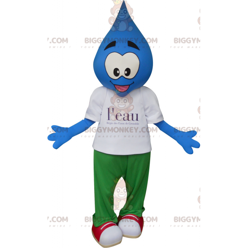 Snowman BIGGYMONKEY™ Mascot Costume with Teardrop Head -