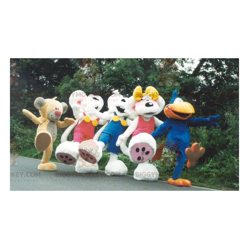 5 mascottes BIGGYMONKEY™ de Diddl avec sa copine et ses amis -