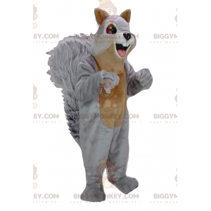 Giant Grey and Brown Squirrel BIGGYMONKEY™ maskottiasu -
