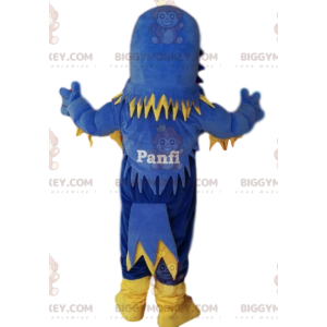 Costume da mascotte BIGGYMONKEY™ aquila blu e gialla, con