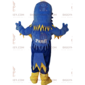 Costume da mascotte BIGGYMONKEY™ aquila blu e gialla, con