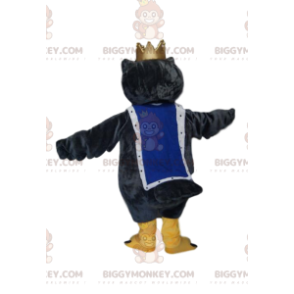 Costume de mascotte BIGGYMONKEY™ de hiboux avec une couronne