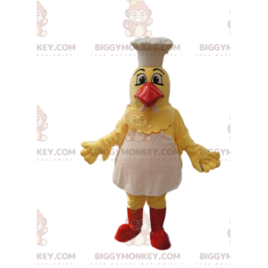 Costume da mascotte BIGGYMONKEY™ pollo giallo con cappello e