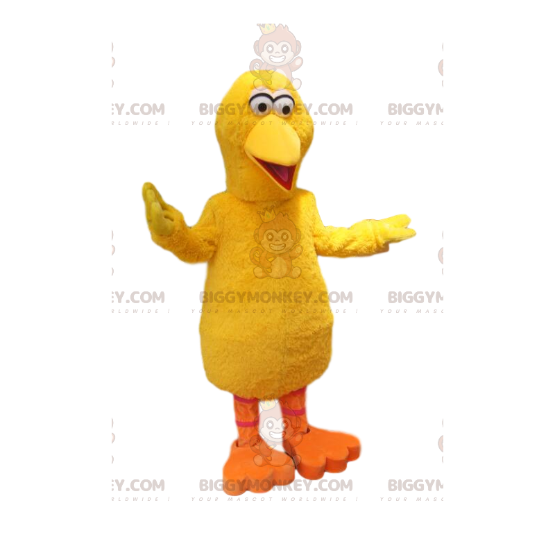 Velmi komický kostým maskota žluté kachny BIGGYMONKEY™. kachní