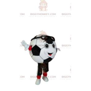 Kostium maskotka uśmiechnięta piłka BIGGYMONKEY™ w odzieży