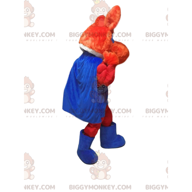 BIGGYMONKEY™-mascottekostuum Red Fox in superheldenoutfit -