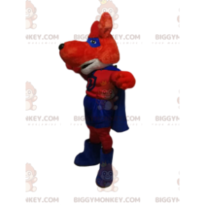 Costume de mascotte BIGGYMONKEY™ de renard rouge en tenue de