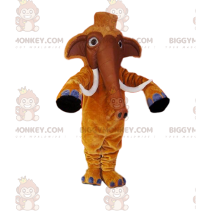 Costume da mascotte BIGGYMONKEY™ da mammut marrone con