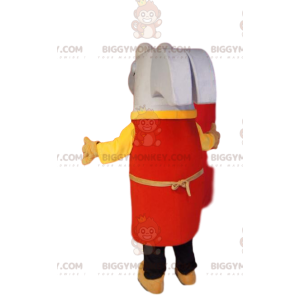 Super Cheerful White Hammer BIGGYMONKEY™ Mascot Costume With