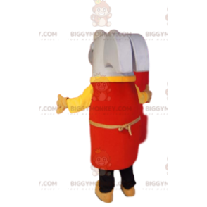 Super Cheerful White Hammer BIGGYMONKEY™ Mascot Costume With