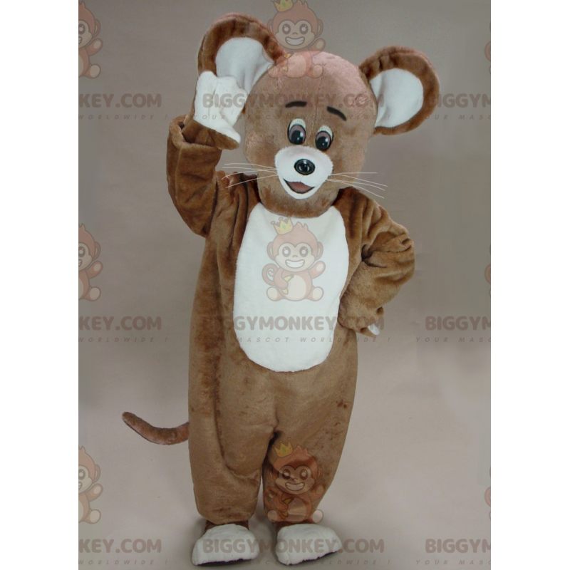 Costume de mascotte BIGGYMONKEY™ de souris marron de Jerry du