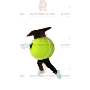 Disfraz de mascota BIGGYMONKEY™ amarillo neón de pelota de