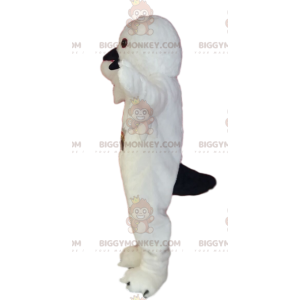 Disfraz de mascota BIGGYMONKEY™ de pájaro blanco con pico