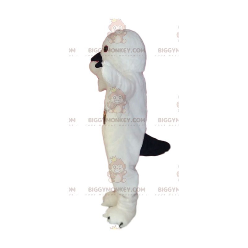 Costume de mascotte BIGGYMONKEY™ d'oiseau blanc avec un bec