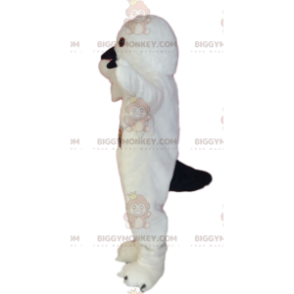 Disfraz de mascota BIGGYMONKEY™ de pájaro blanco con pico