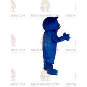 BIGGYMONKEY™ Aggressive Blue Panther Mascot Costume. panter