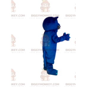 BIGGYMONKEY™ Costume da mascotte aggressivo pantera blu.