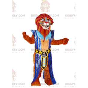 Costume de mascotte BIGGYMONKEY™ de lion marron en tenue de